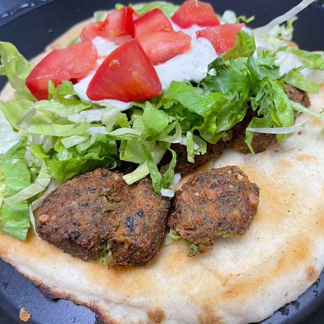Falafel on Pita.