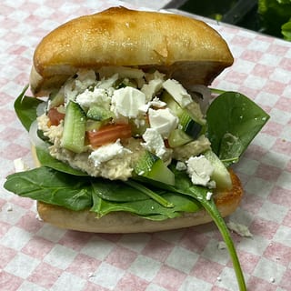 Greek Veggie Delight Sandwich