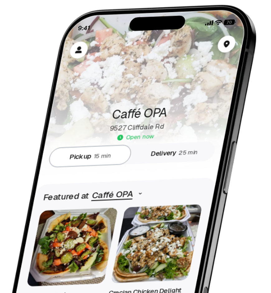 Caffé OPA app preview
