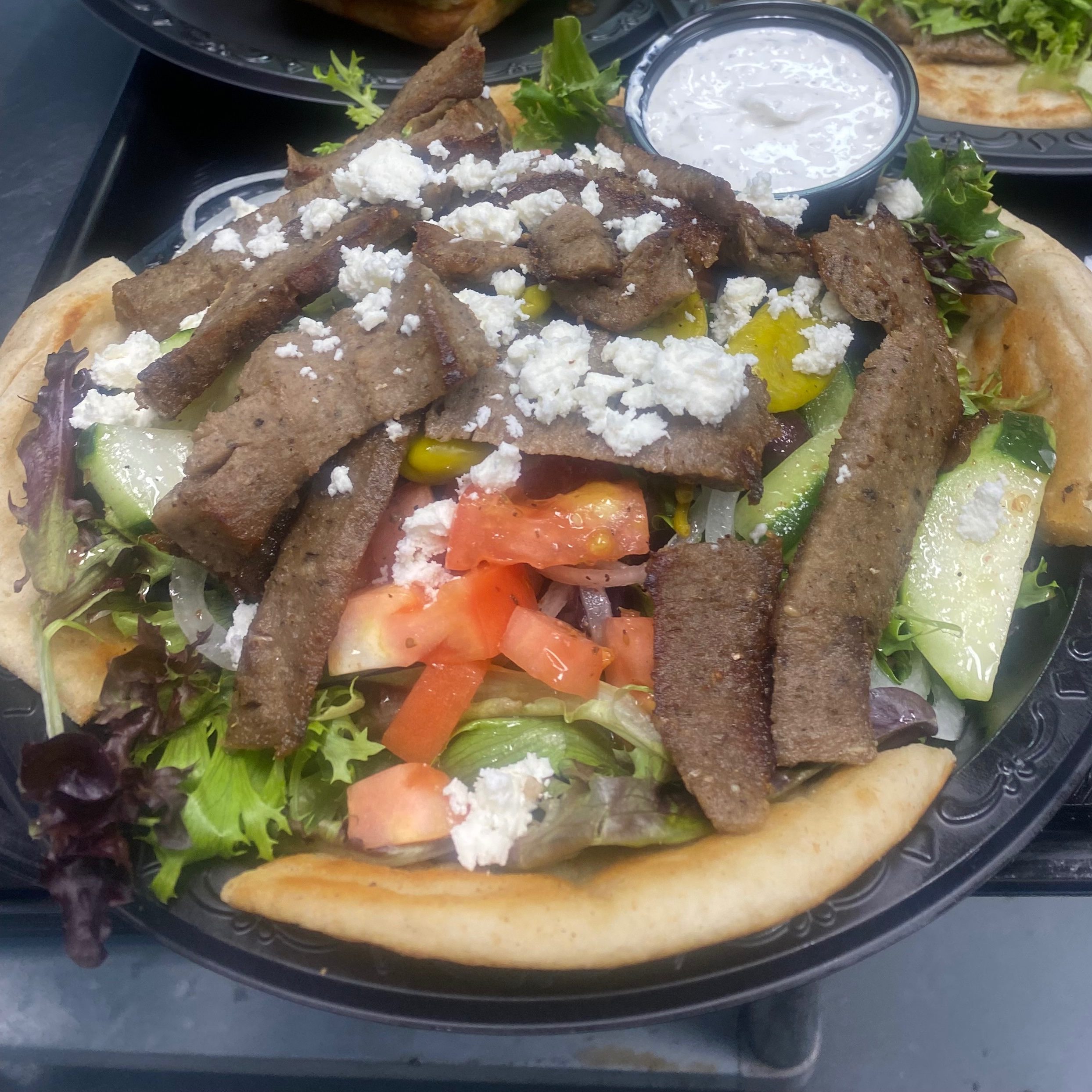 Grecian Gyro Delight Salad.