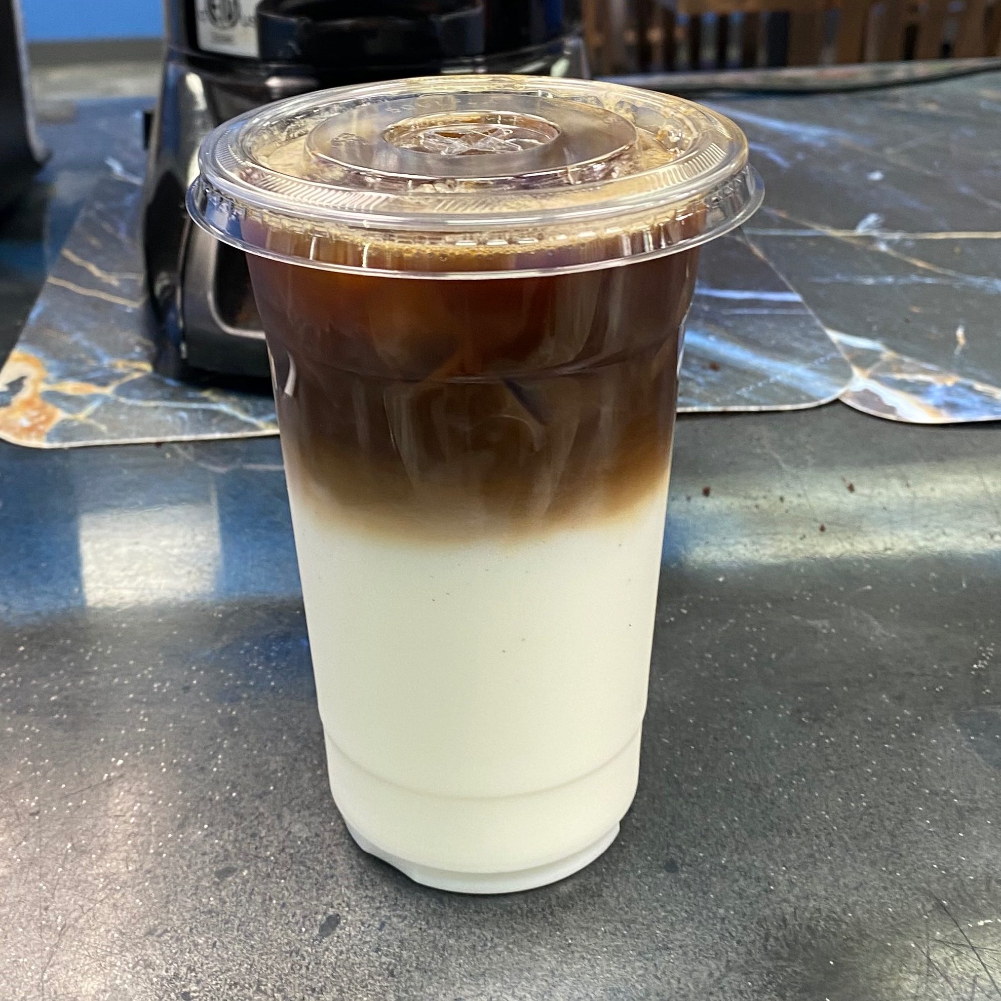 Iced Macchiato with 3 Flavors.