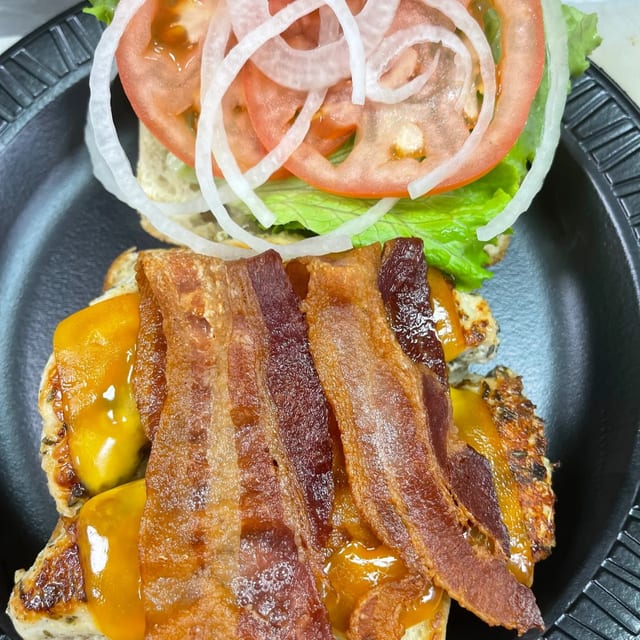 Grilled Chicken Club Sandwich.