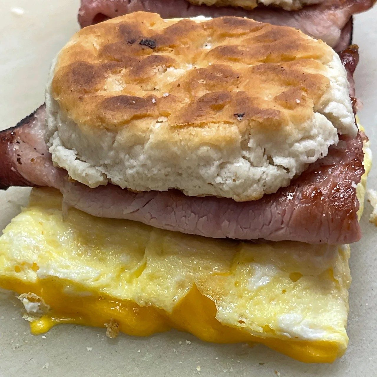 Ham, Egg, and Cheese Biscuit.