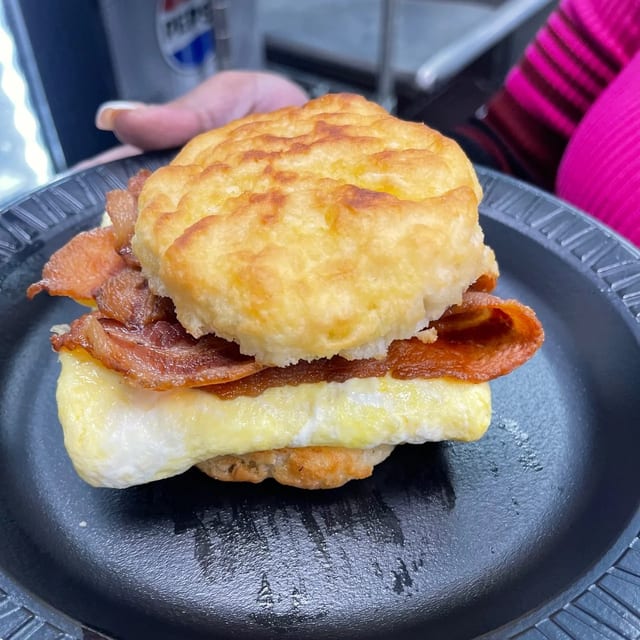 Bacon, Egg, and Cheese Biscuit.