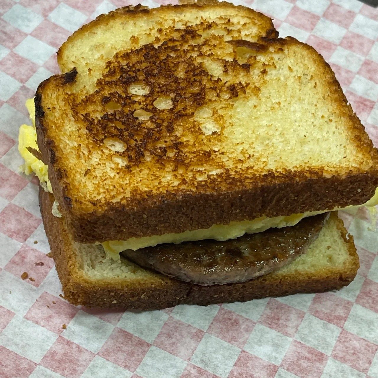 Sausage & Egg Sandwich.