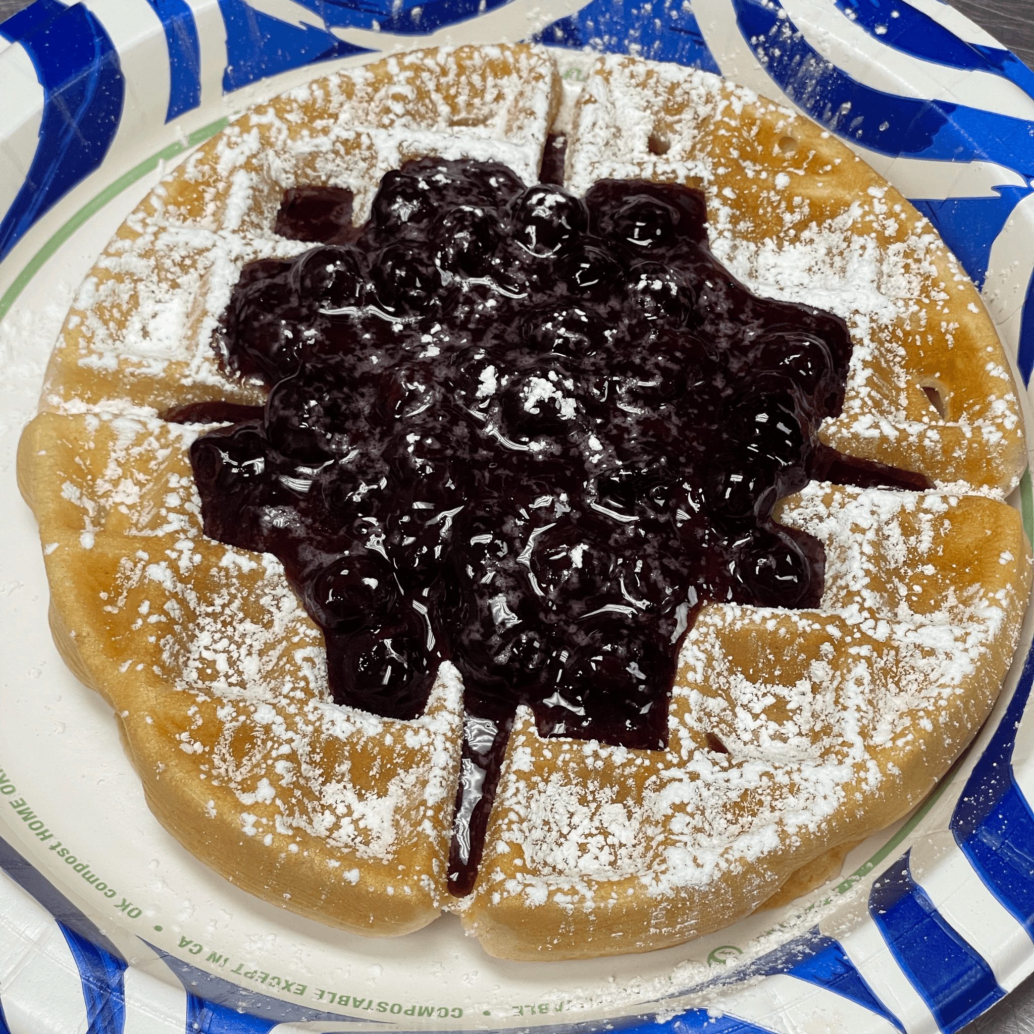 Flavored Belgian Waffle.
